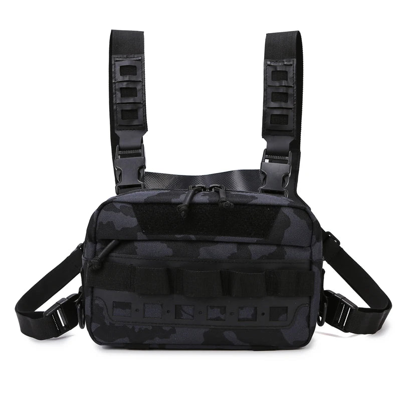 Oneside Camo Fishing Vest Bag — Multi-Pocket Chest Pack